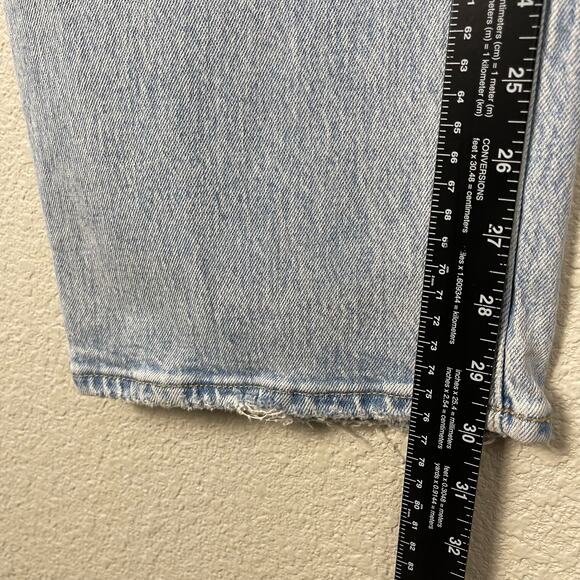 Abercrombie And Fitch The 90's Relaxed Jean High Rise Curve Love Blue 26 - Picture 14 of 16